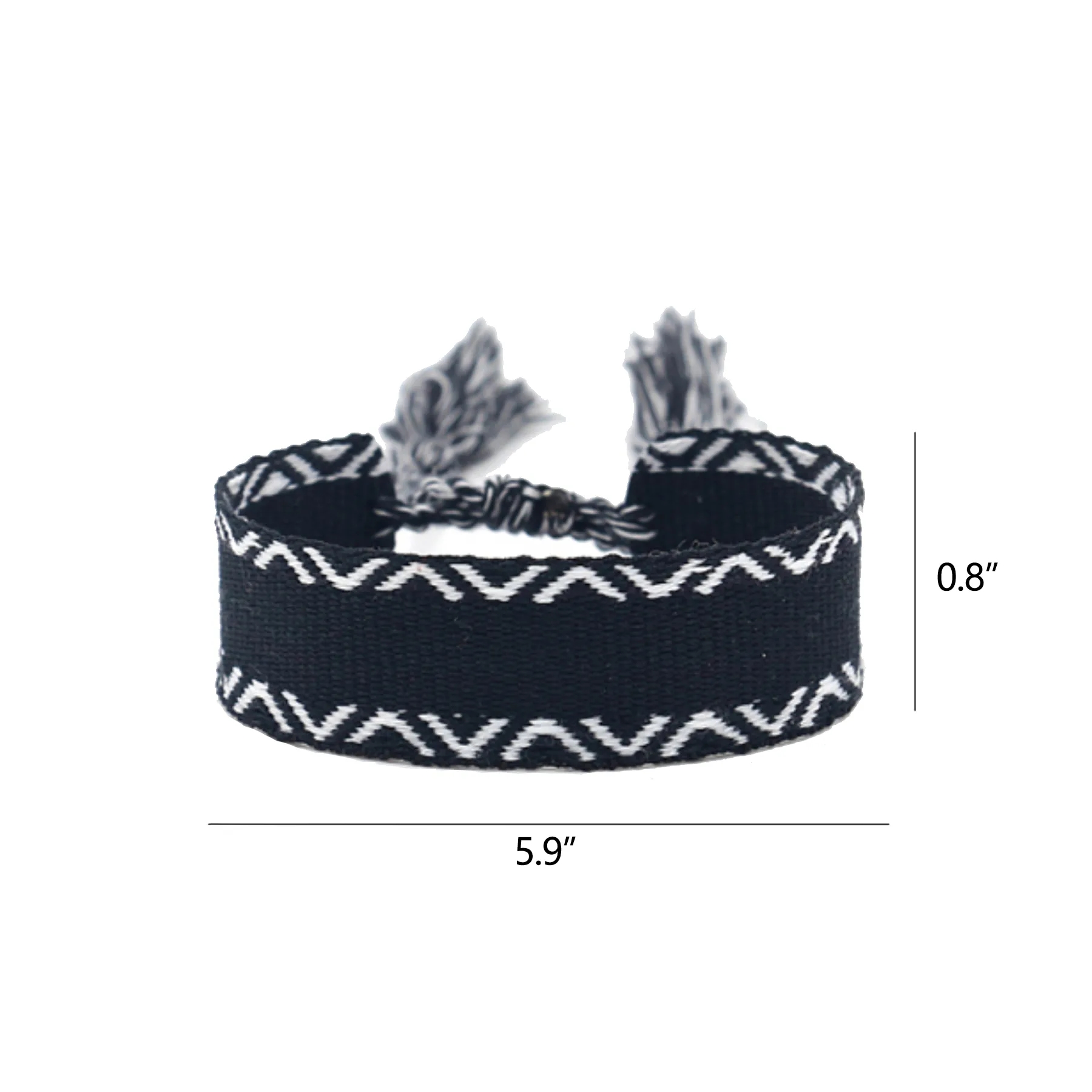 Hand Woven Embroidered Ribbon Bracelet 8