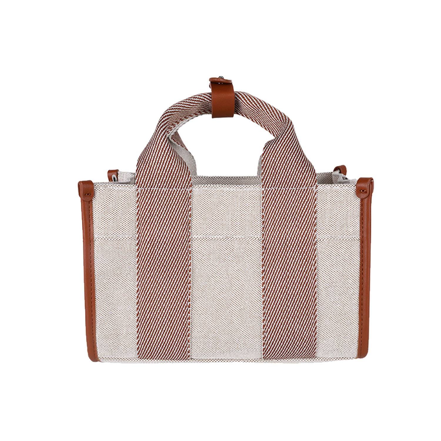 Spacious Waterproof Canvas Tote Bag w/ Detachable Straps 7