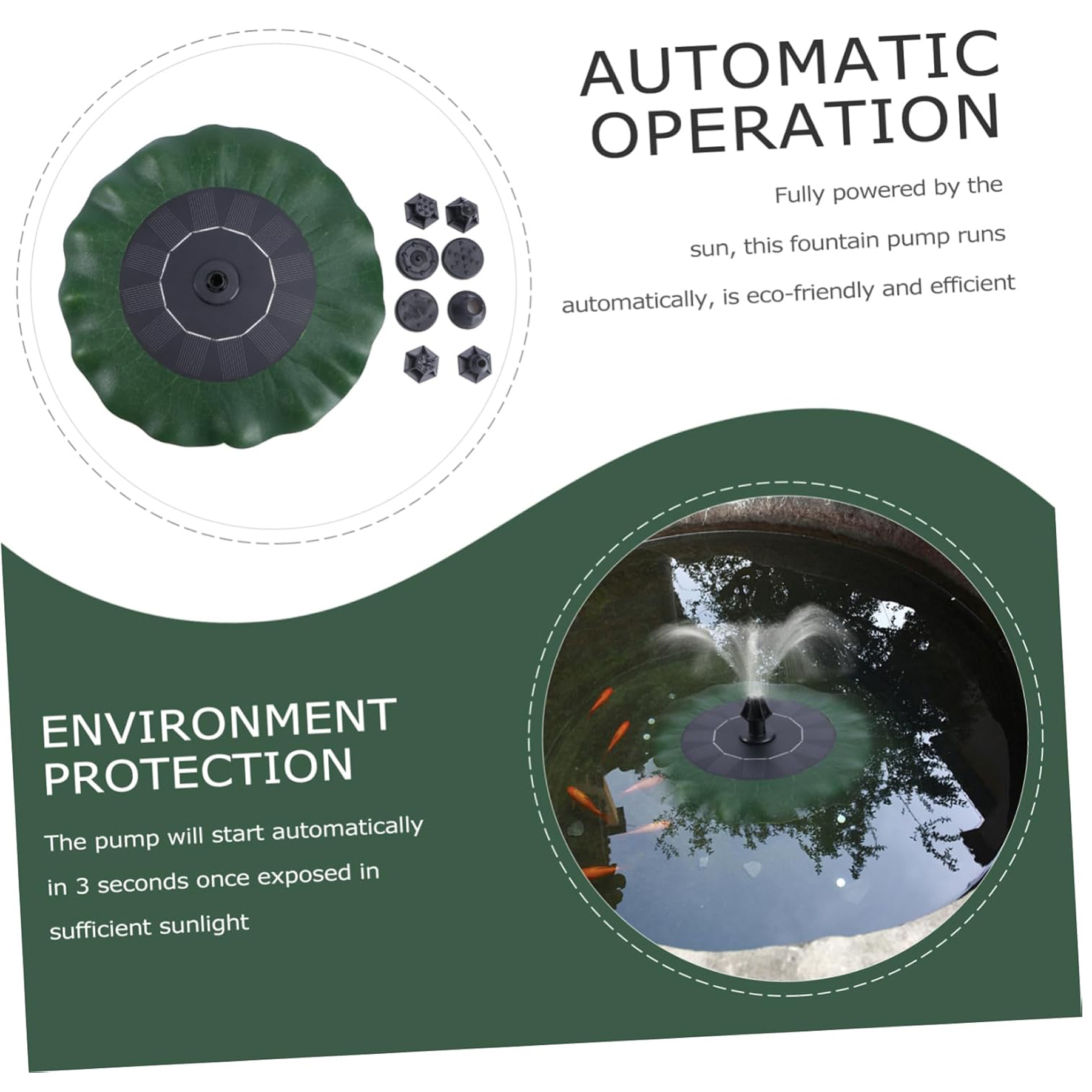 Solar-Powered Floating Lotus Fountain 6