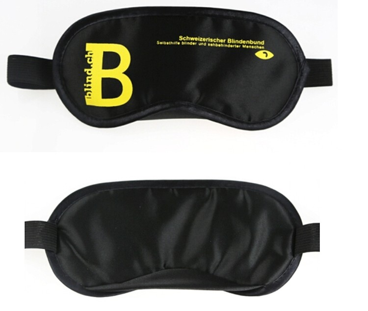 Satin Sponge Soft Eye Mask Shade Nap Cover Blindfold 2