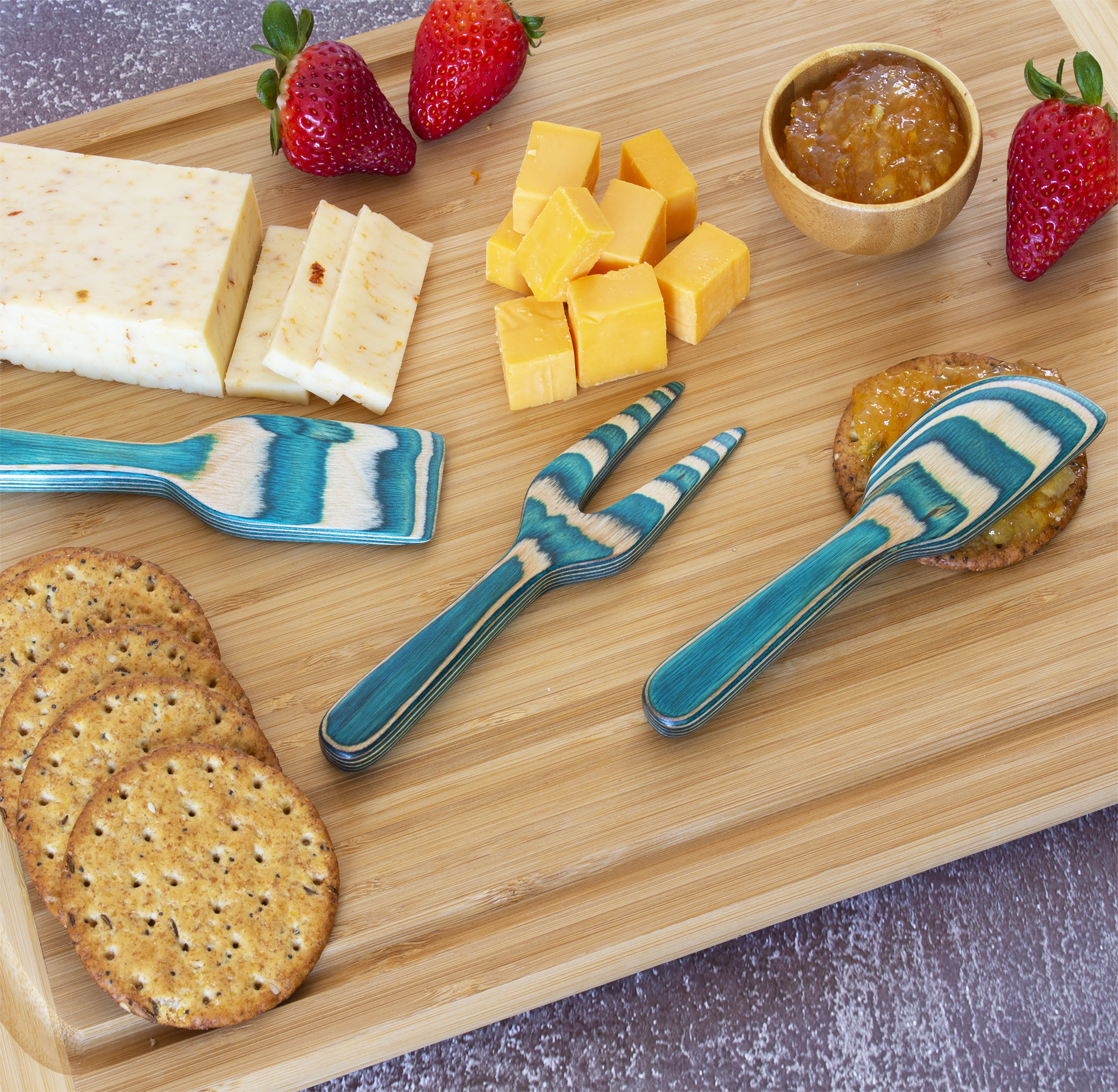 Baltique® Mykonos 3-Piece Cheese Tool Set 6