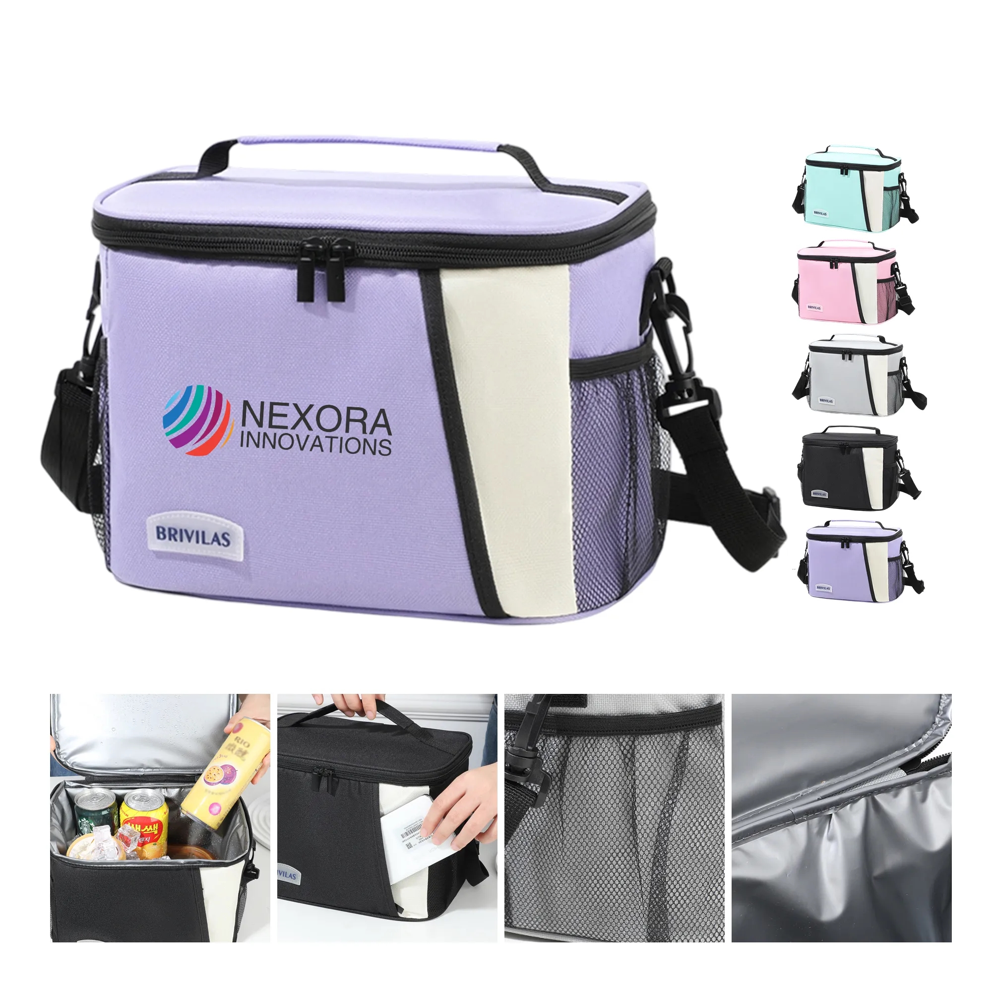 Durable Cooler Bag with Adjustable Strap and Pocket 4