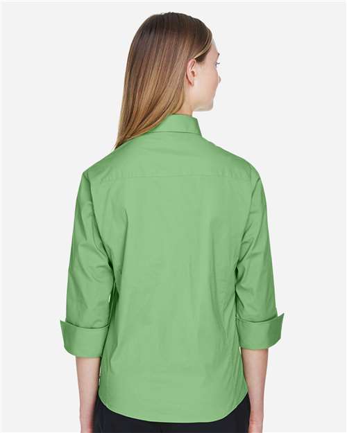 Women's Perfect Fit™ Three-Quarter Sleeve Stretch Poplin Dress Shirt - DP625W 20