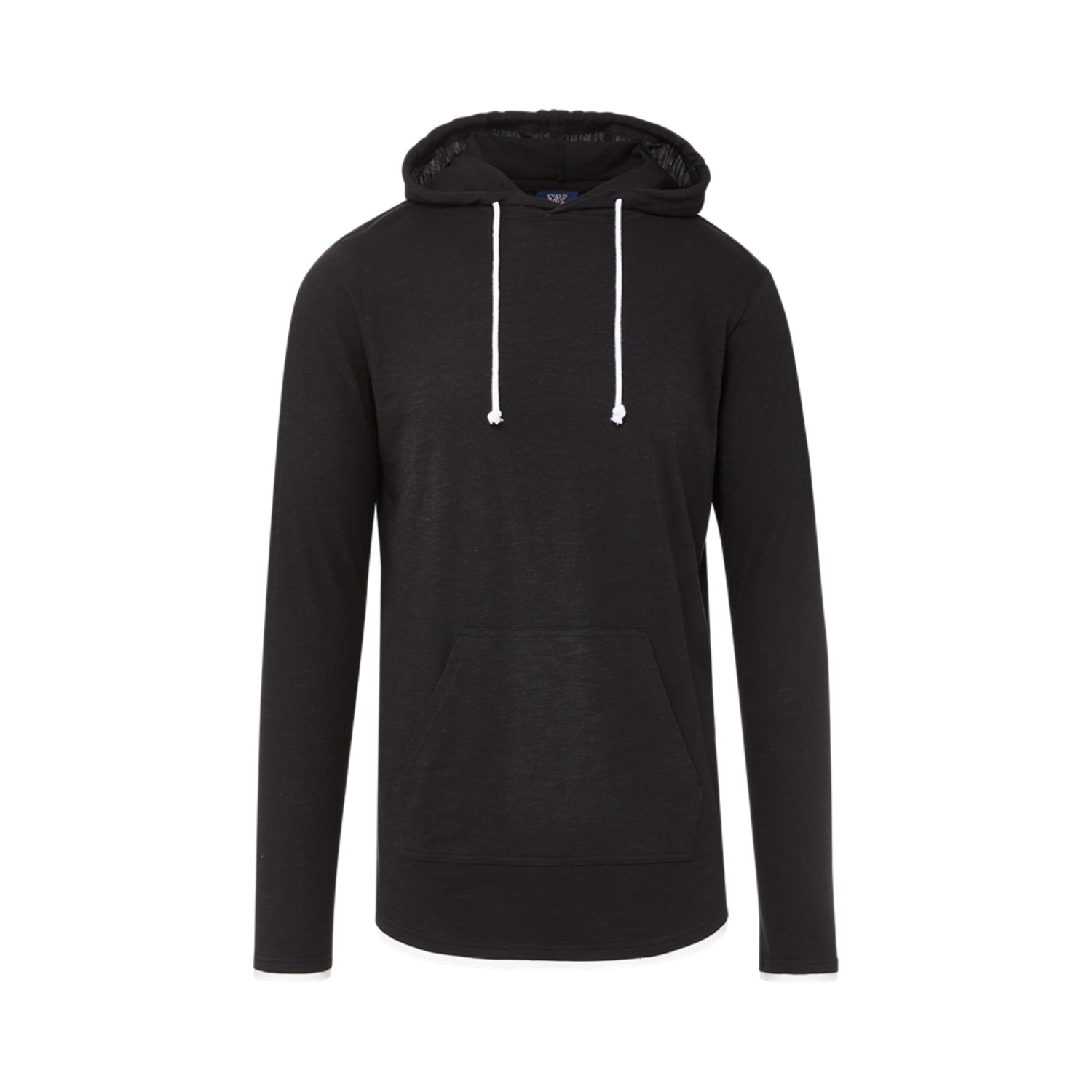 Miles Slub Hooded Tee With Curved Hem 1