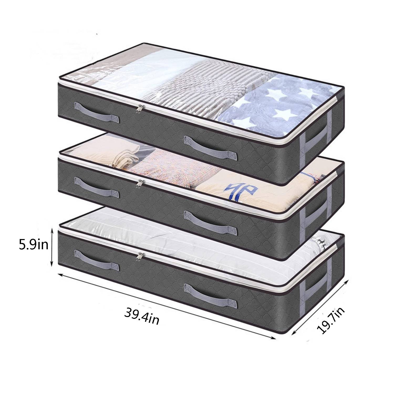 Thickened Non-Woven Fabric Blanket Clothing Storage Bag 2