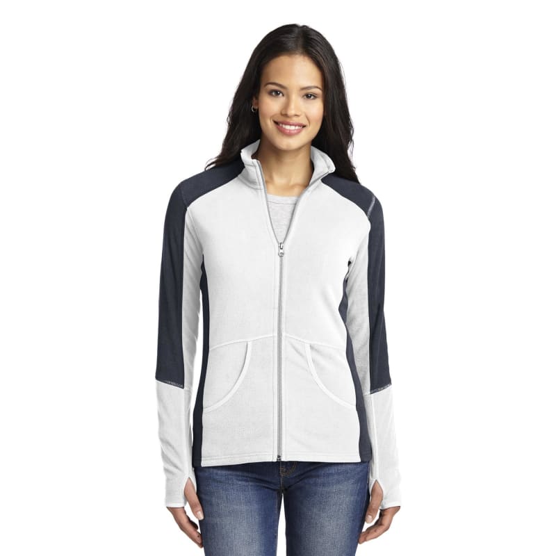 Port Authority Women's Colorblock Microfleece Jacket. 10