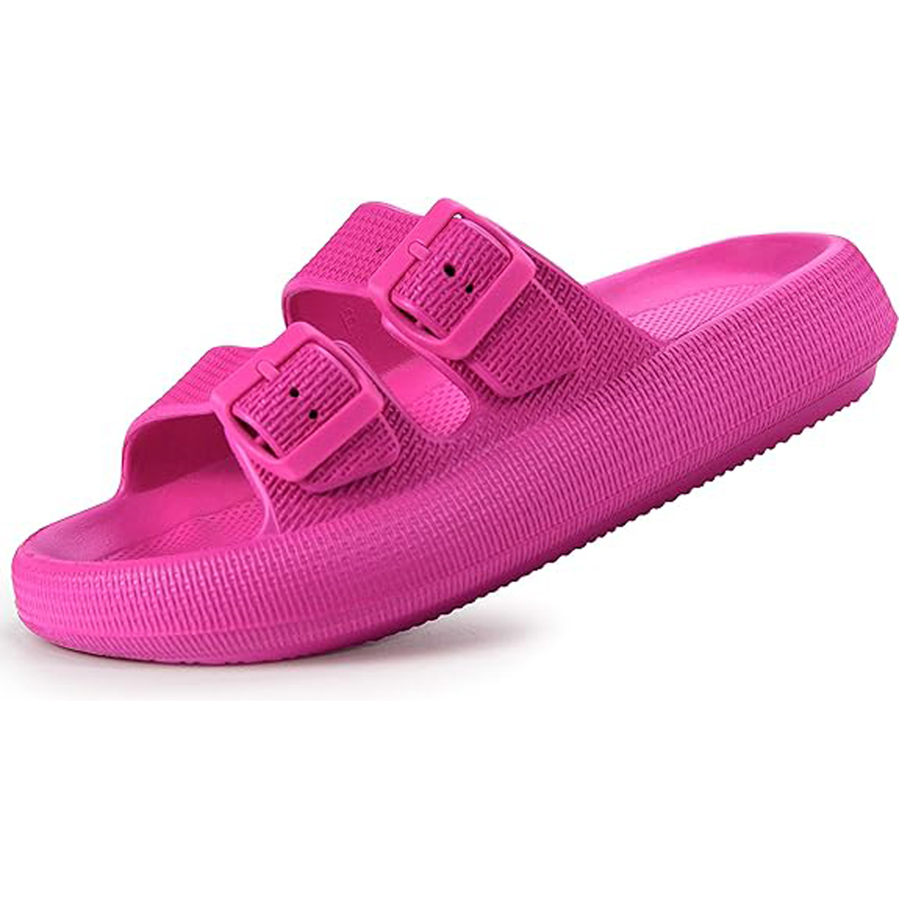 EVA Double Buckle Adjustable Flat Sandals 9