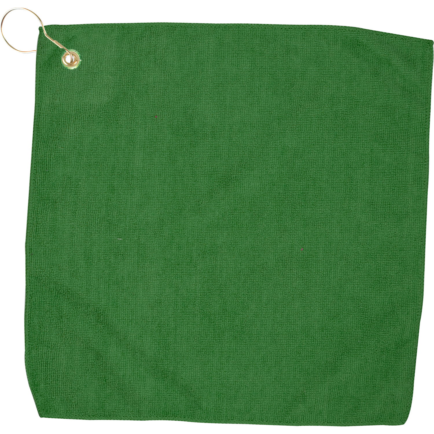 15" X 15" RPET Hemmed Golf Towel with Hook & Grommet 6