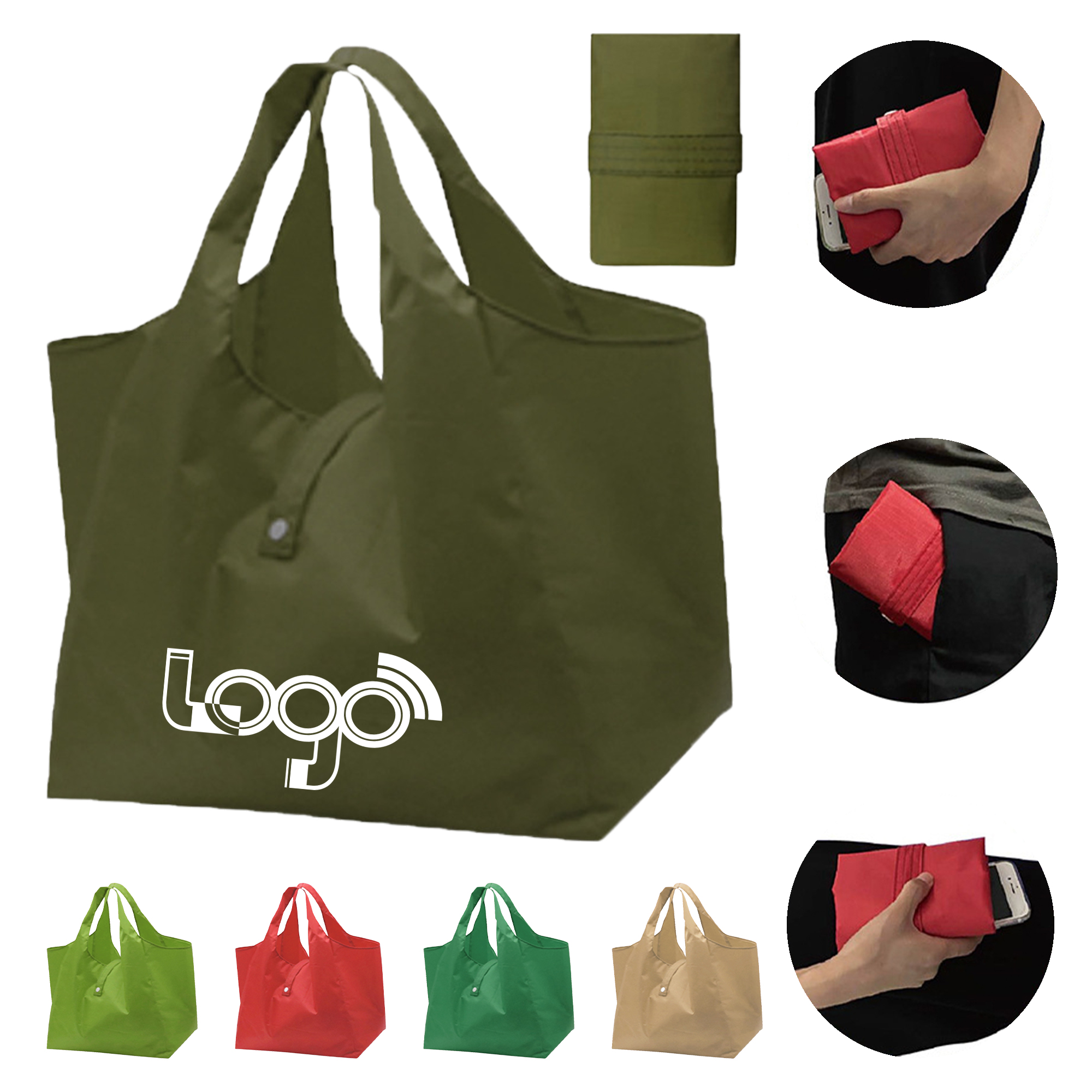 Durable Oxford Shopping Bag With Reinforced Handles 1