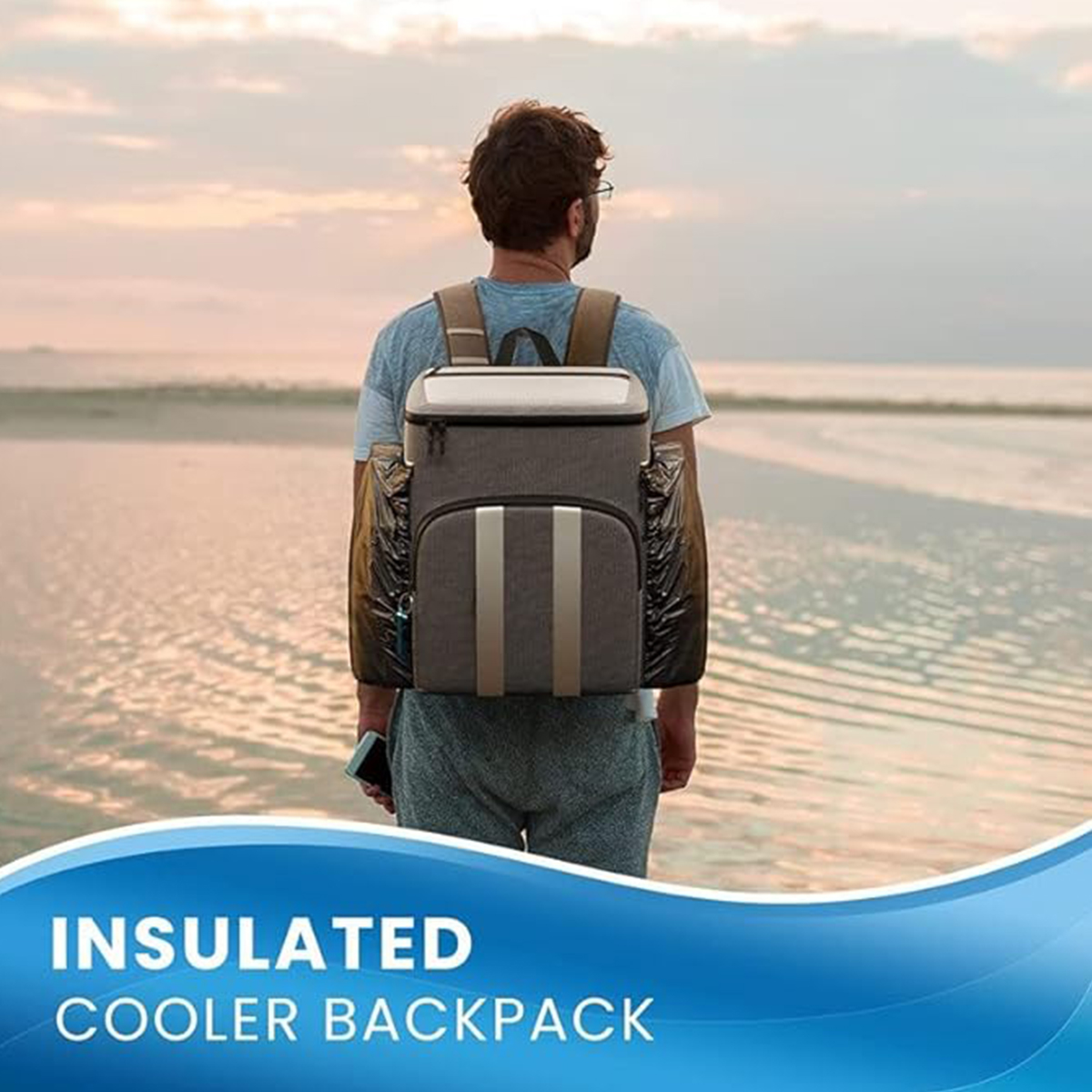Large capacity outdoor portable waterproof insulation bag 4