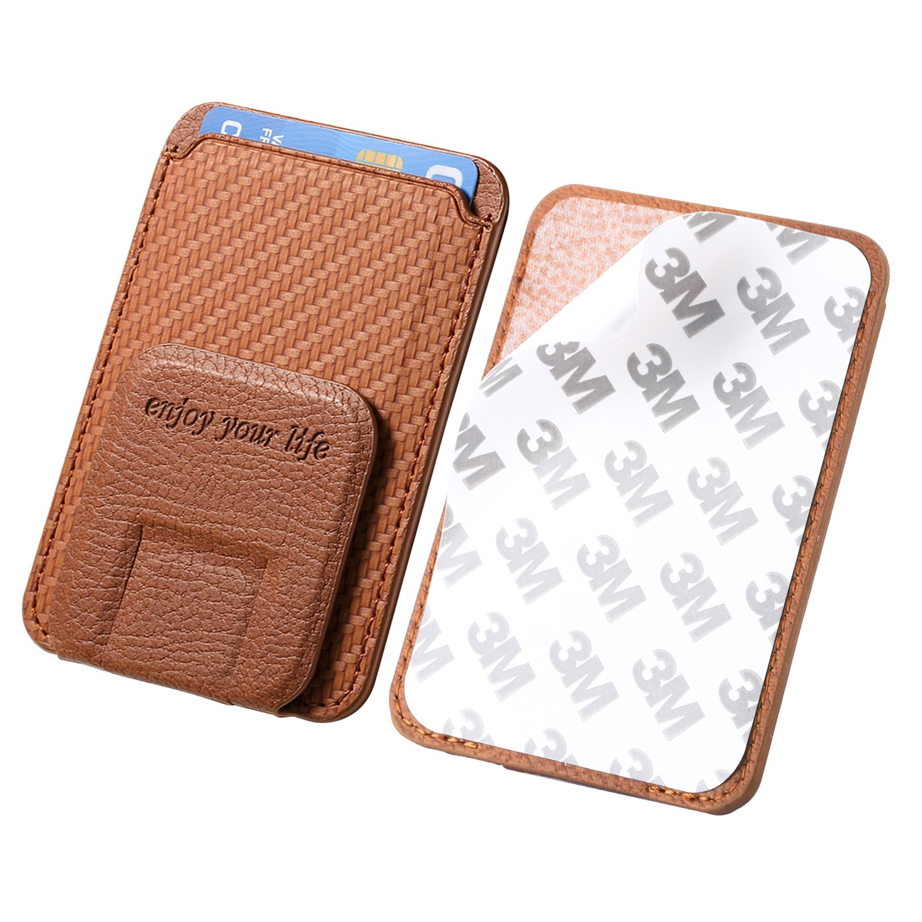 Multi-Functional Carbon Fiber Phone Holder Card Case 12