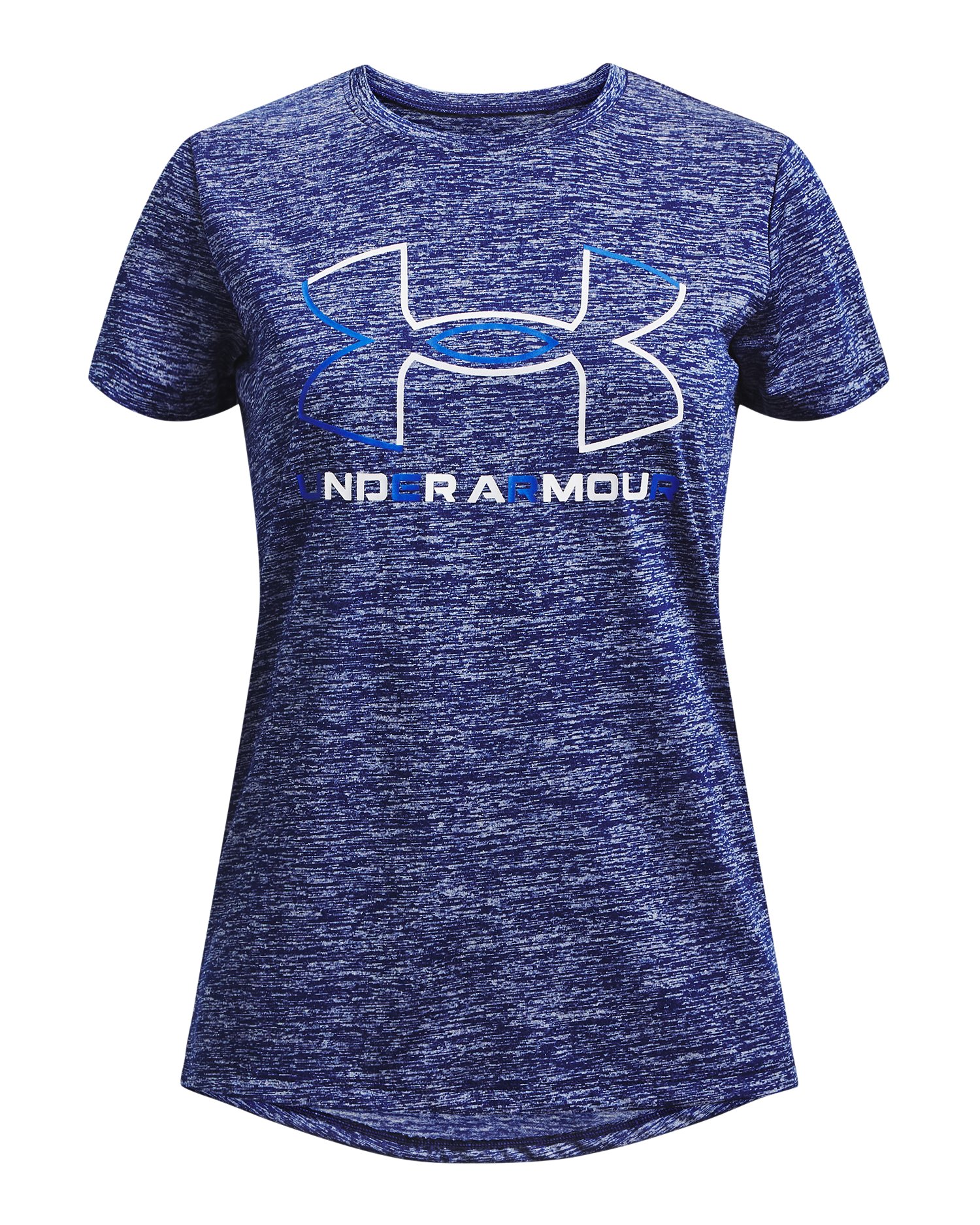 UA Tech Big Logo Twist Girls' Short Sleeve 5