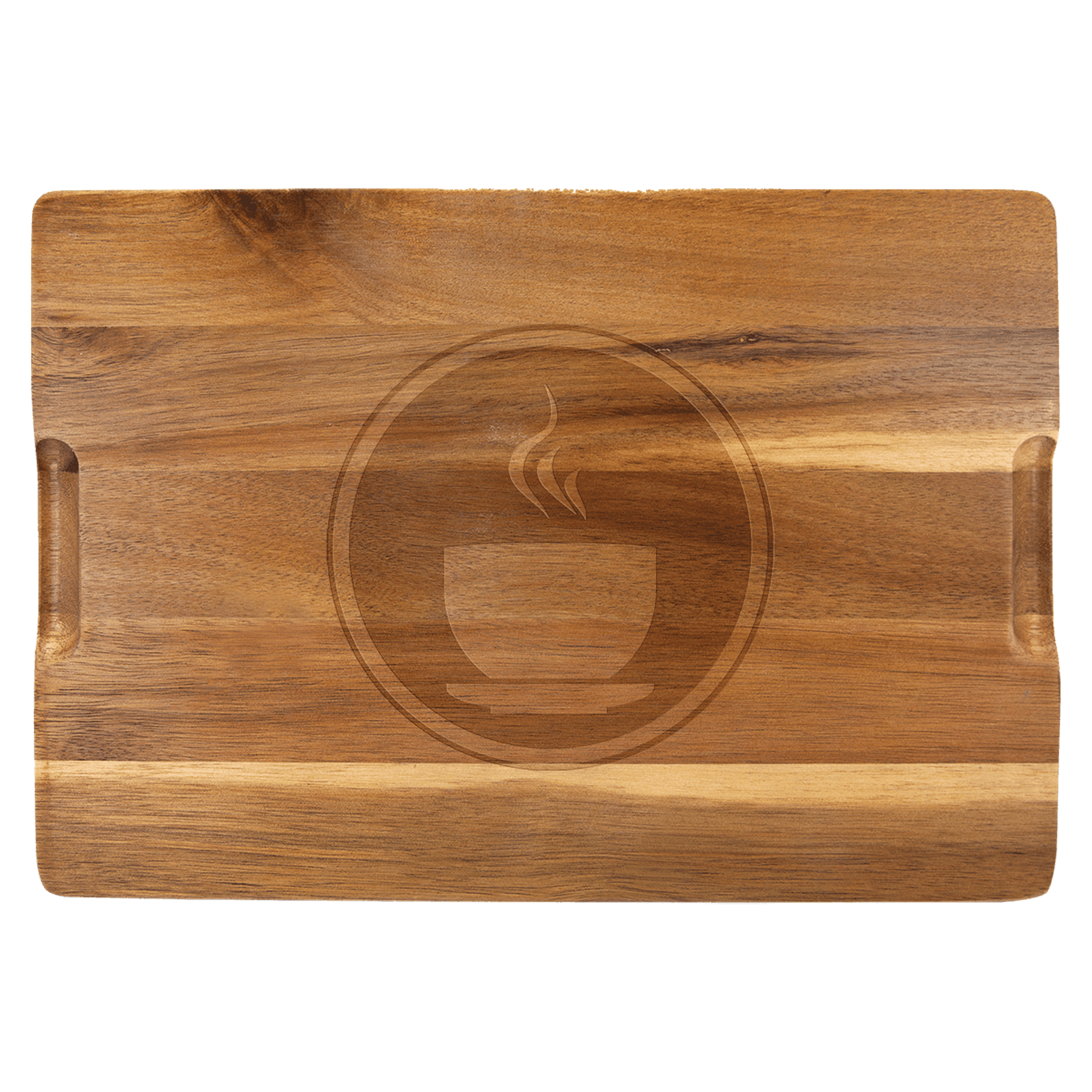 13" x 9" Acacia Wood/Slate Cutting Board 3