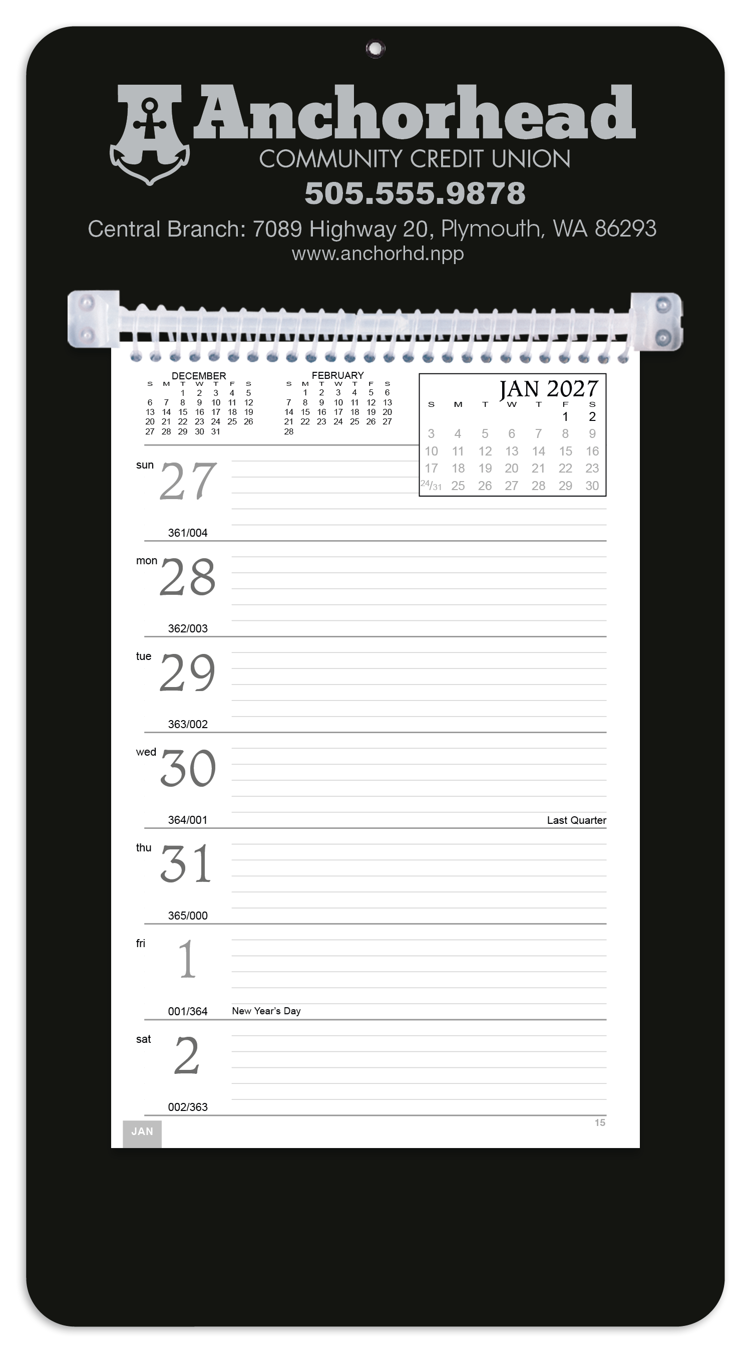 Triumph® Calendars Weekly Memo Calendar 47