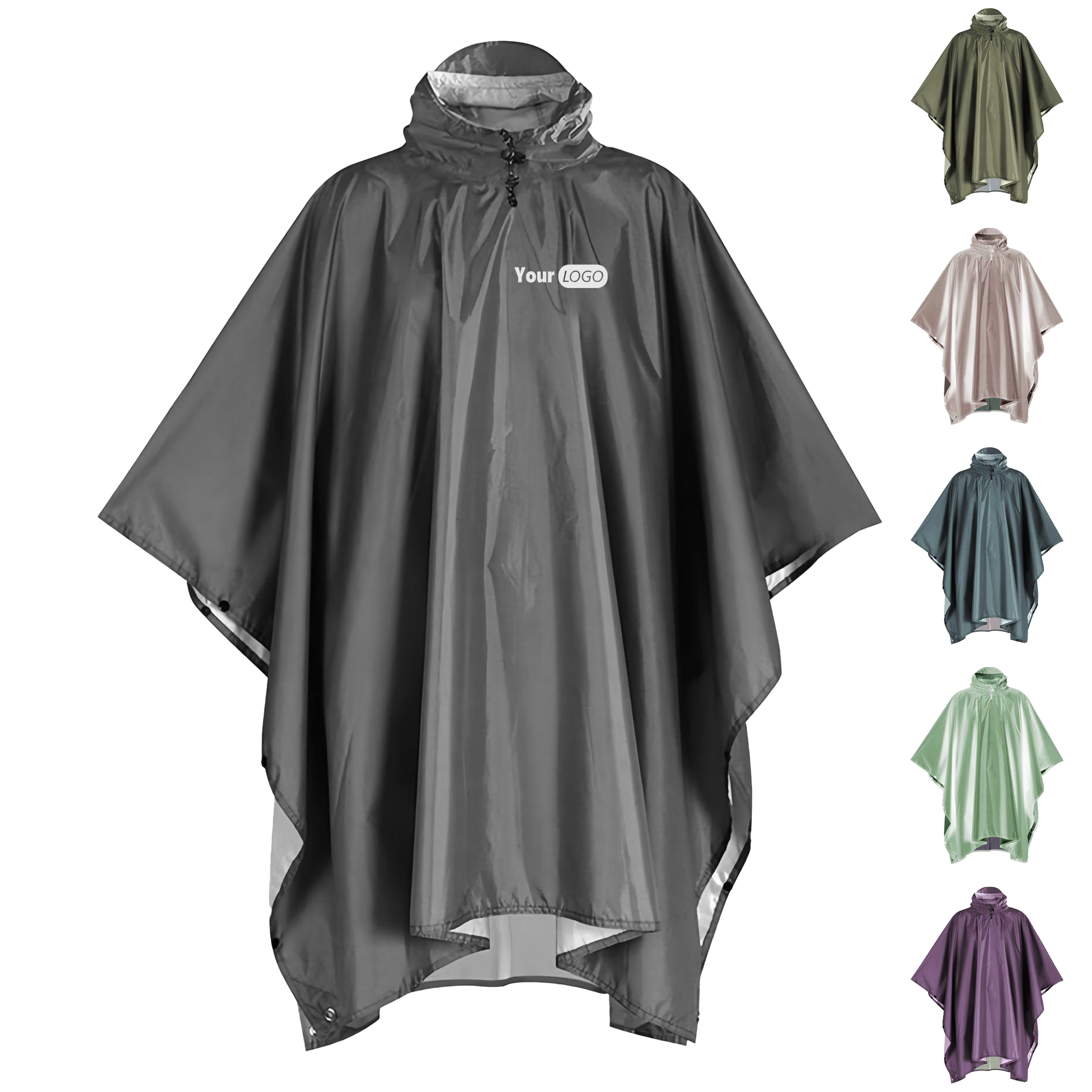 Polyethylene Eco-Friendly Rain Poncho 4