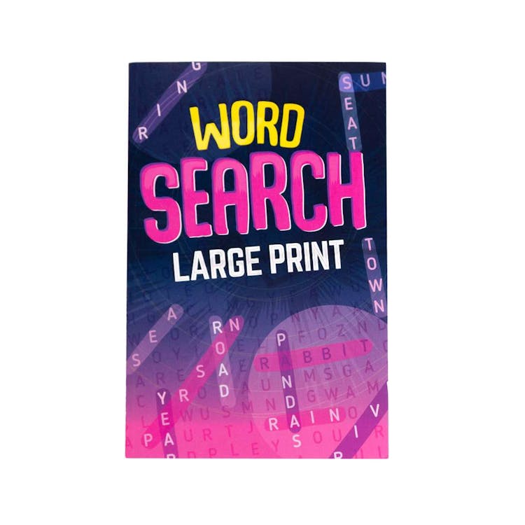 Word Search Books - Assorted Large Print Two Titles