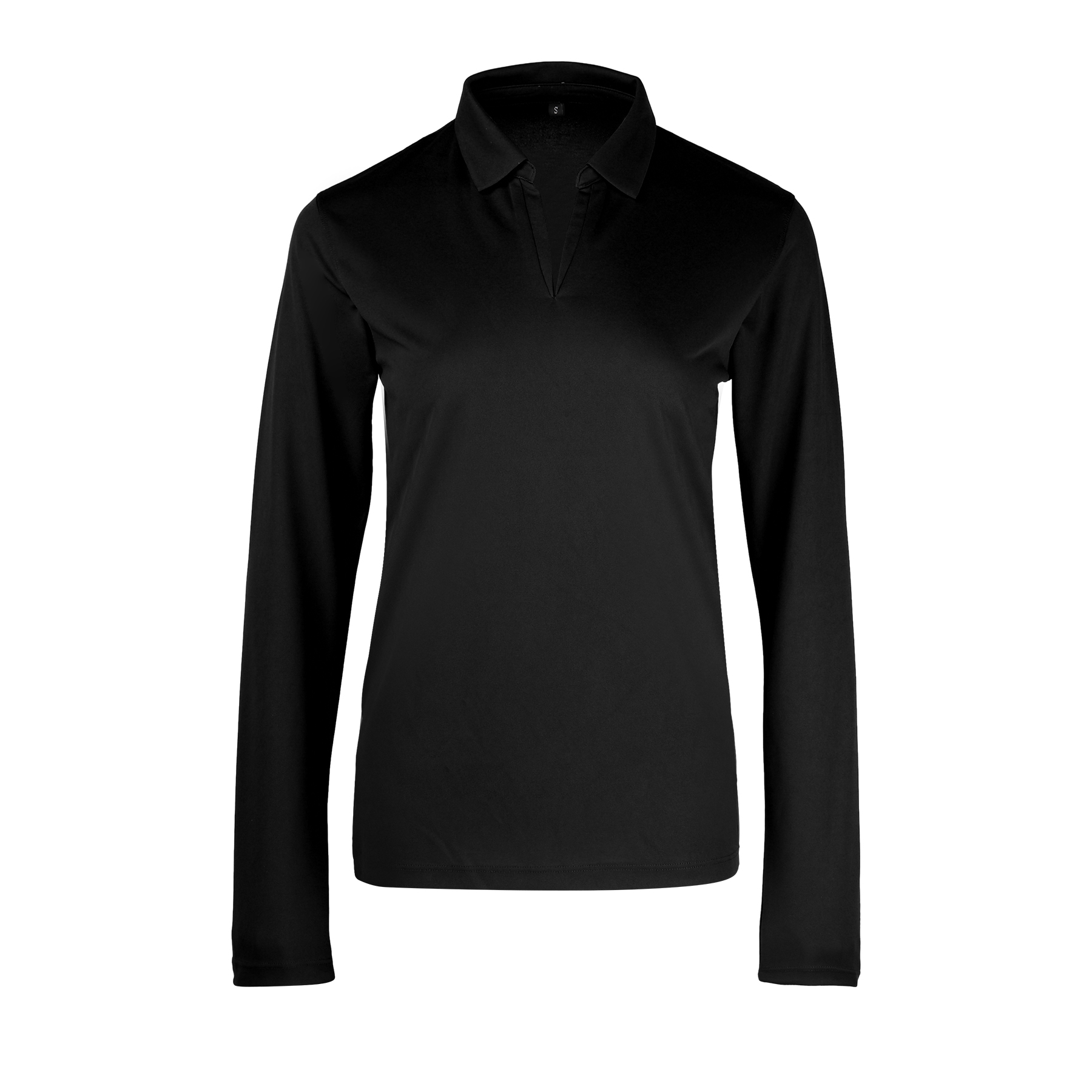 Ladies Sport Micro Pique Long Sleeve Polo Shirt 2