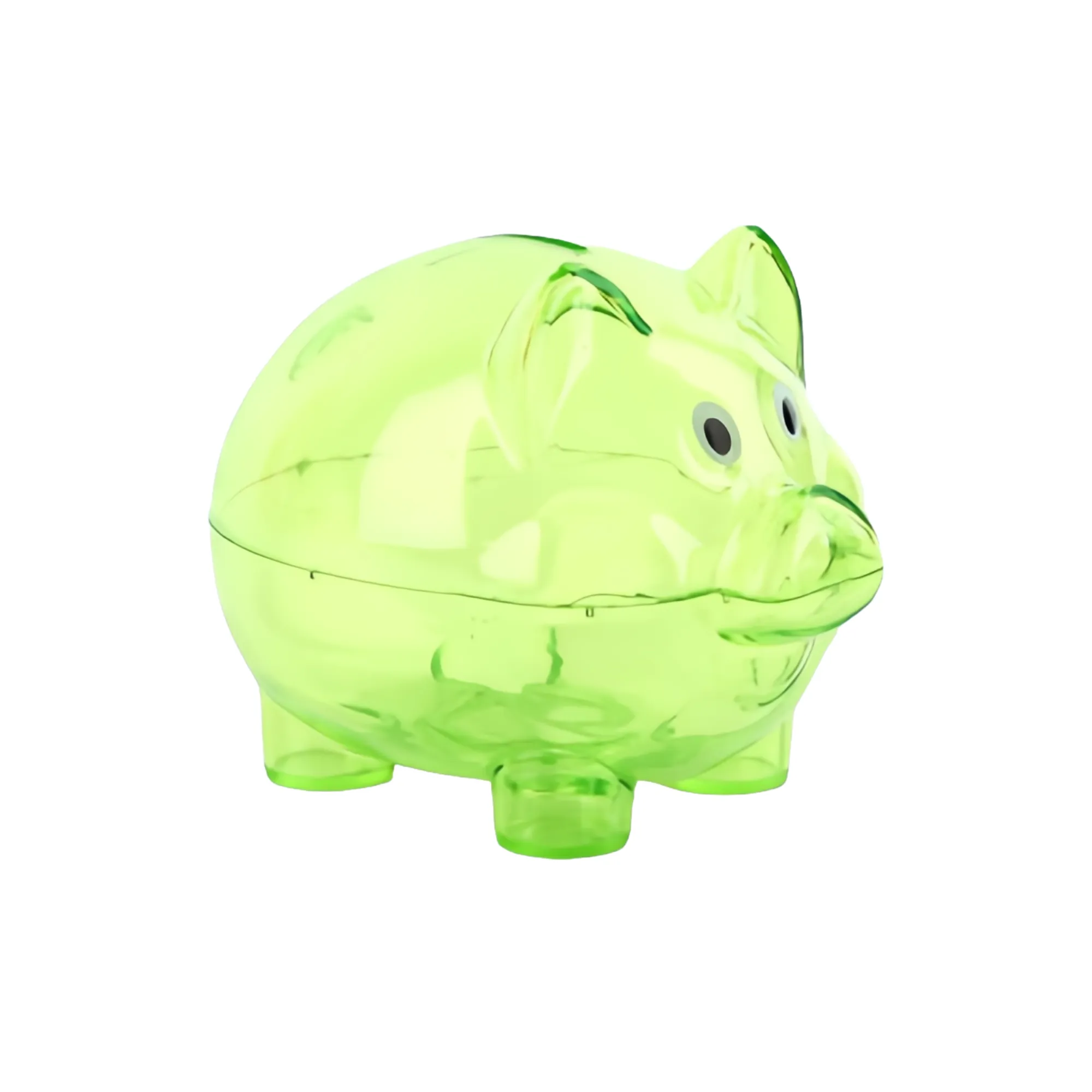 Transparent Plastic Piggy Bank 5