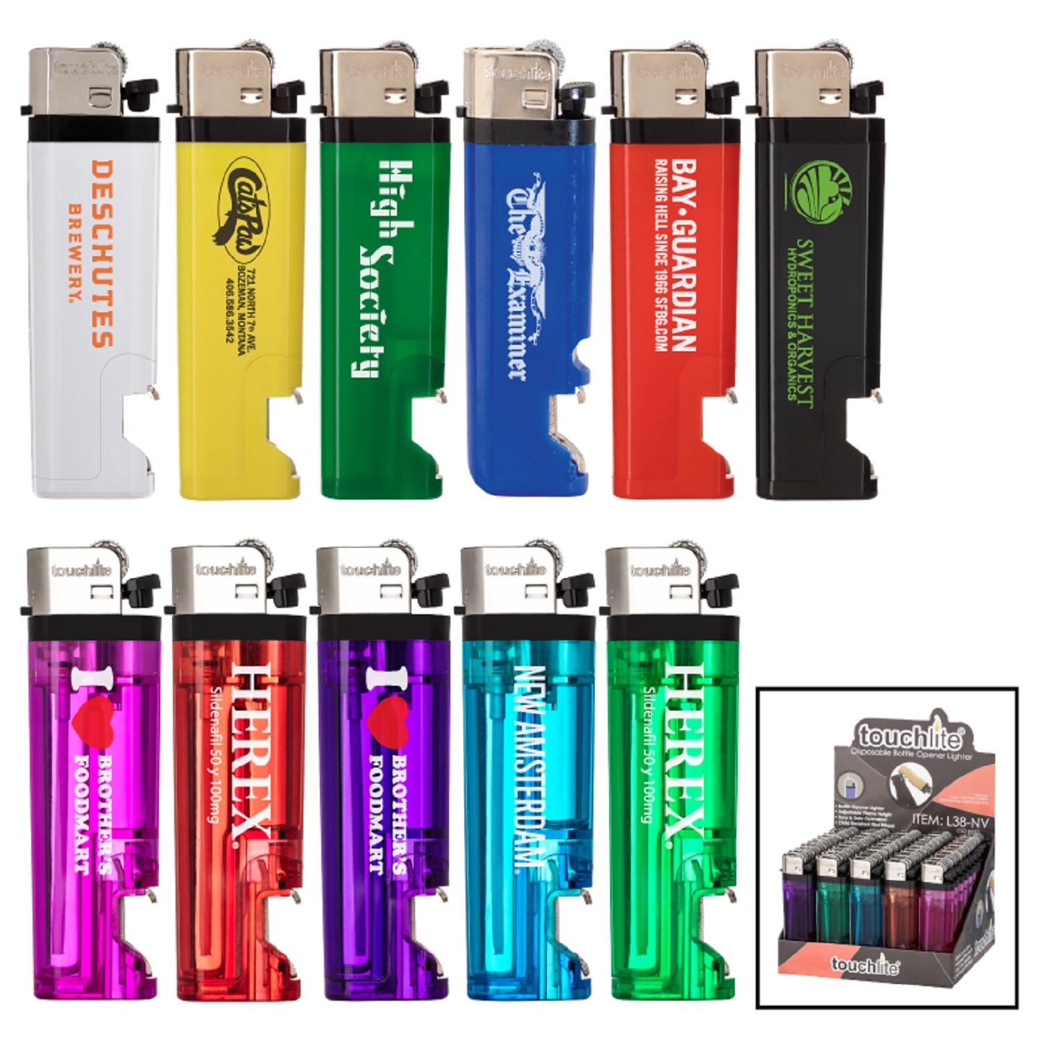 Standard Flame Lighter with Bottle Opener 10