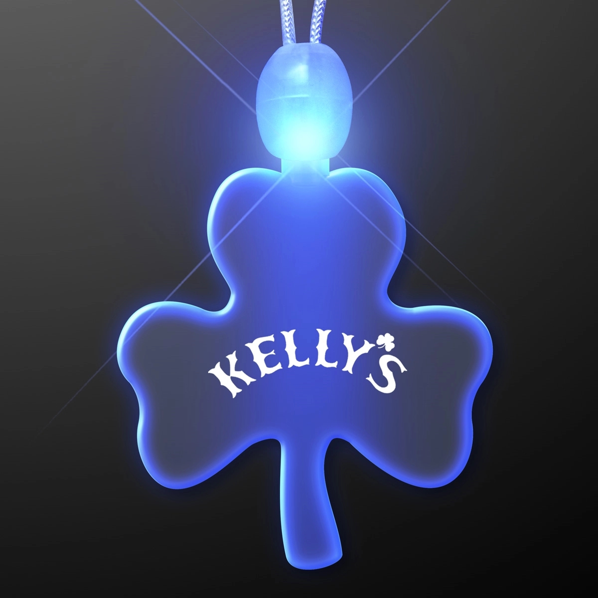 Acrylic Big Shamrock Shape Necklace with LED 10