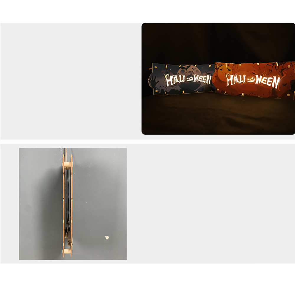 LED Halloween Doorplate Wall Pumpkin Lamp 2