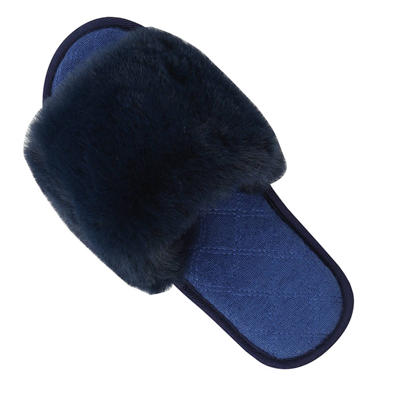 Women's Large Size Indoor Rabbit Fur Cotton Slippers 6