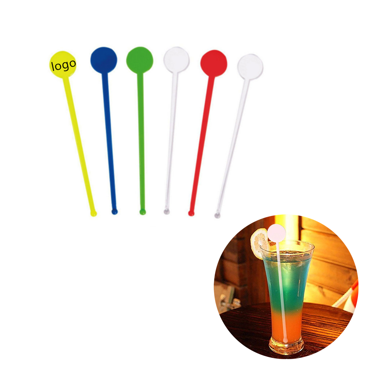 Plastic Drink Stir Stick Wine Stir Bar Rod 2