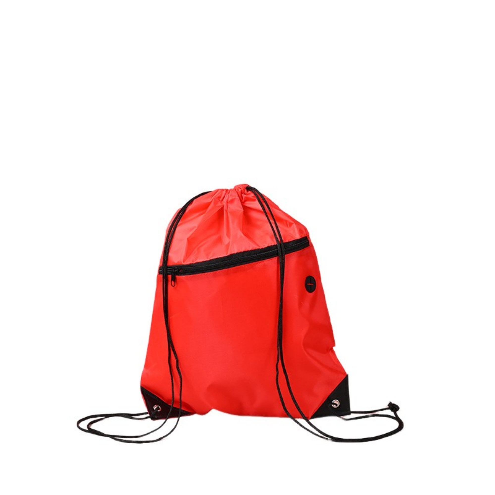 210D Polyester Drawstring Backpack With Zipper Pocket 10