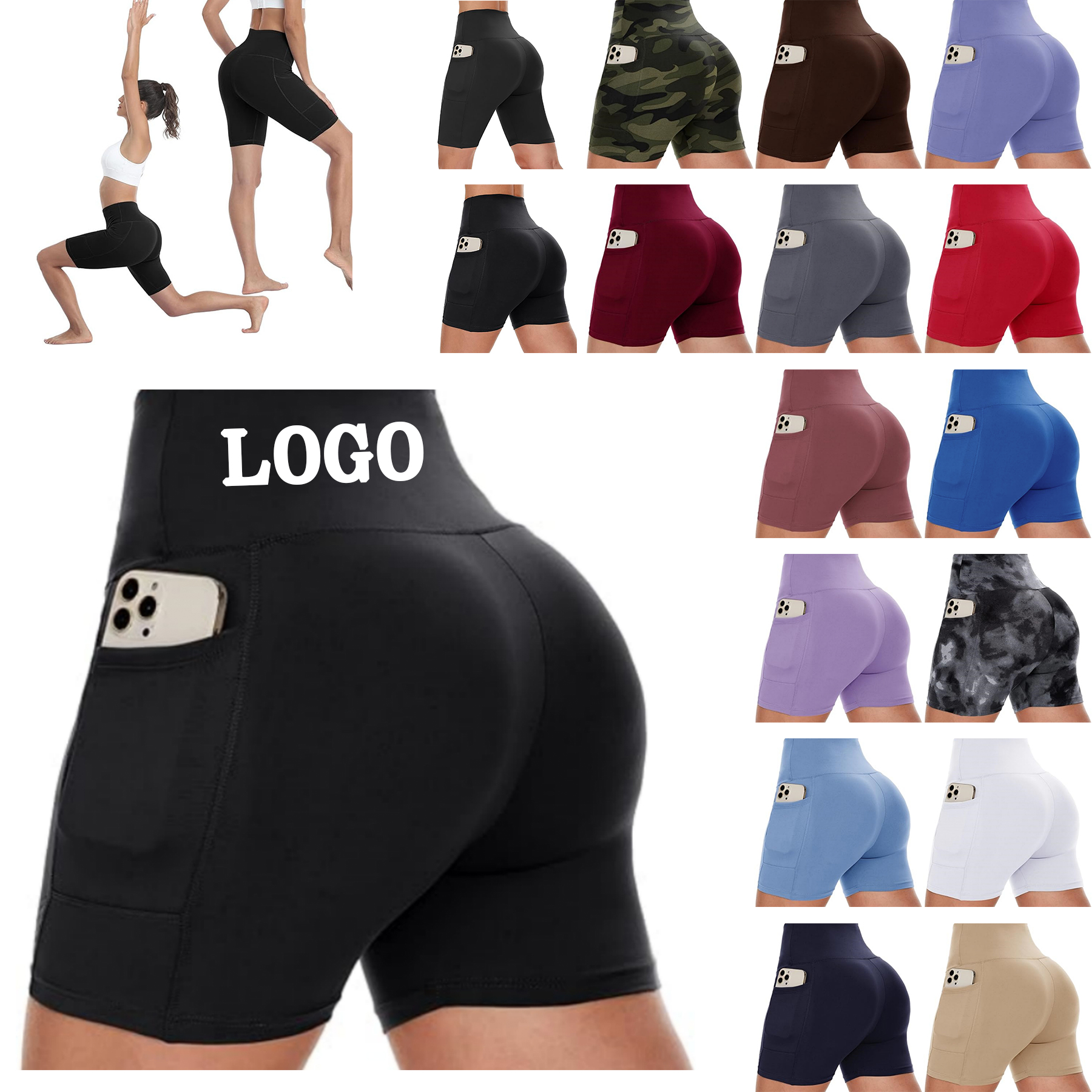 Women Yoga Shorts with Pocket 8