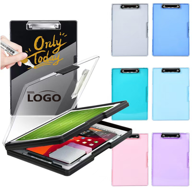 Clear Storage Clipboard with Dry-Erase Cover 2