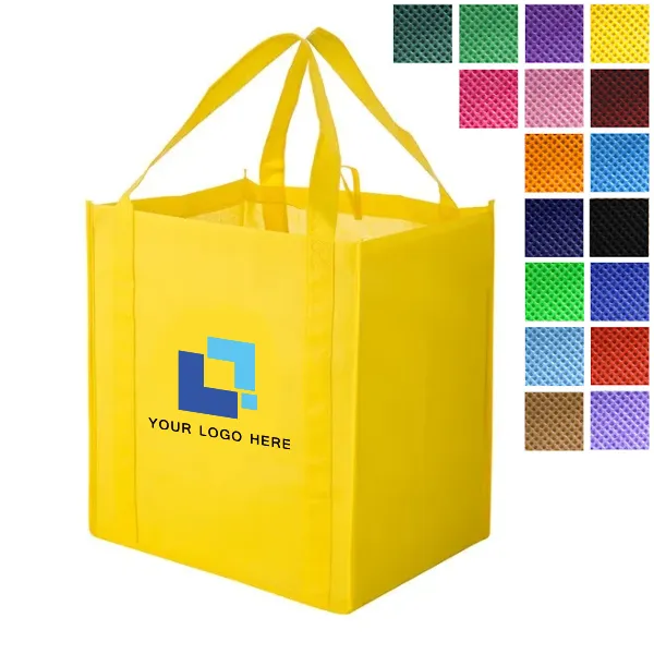 Non-Woven Shopper Tote with Plastic Insert -15x13x10 4
