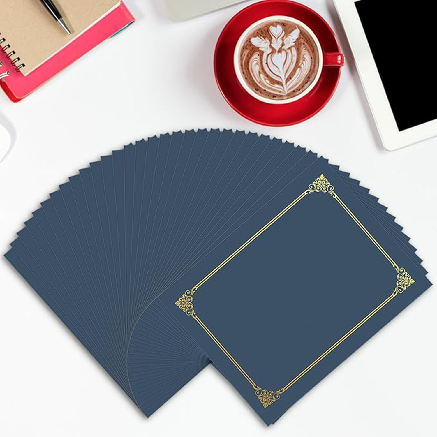 custom Paper Certificate Folders 2