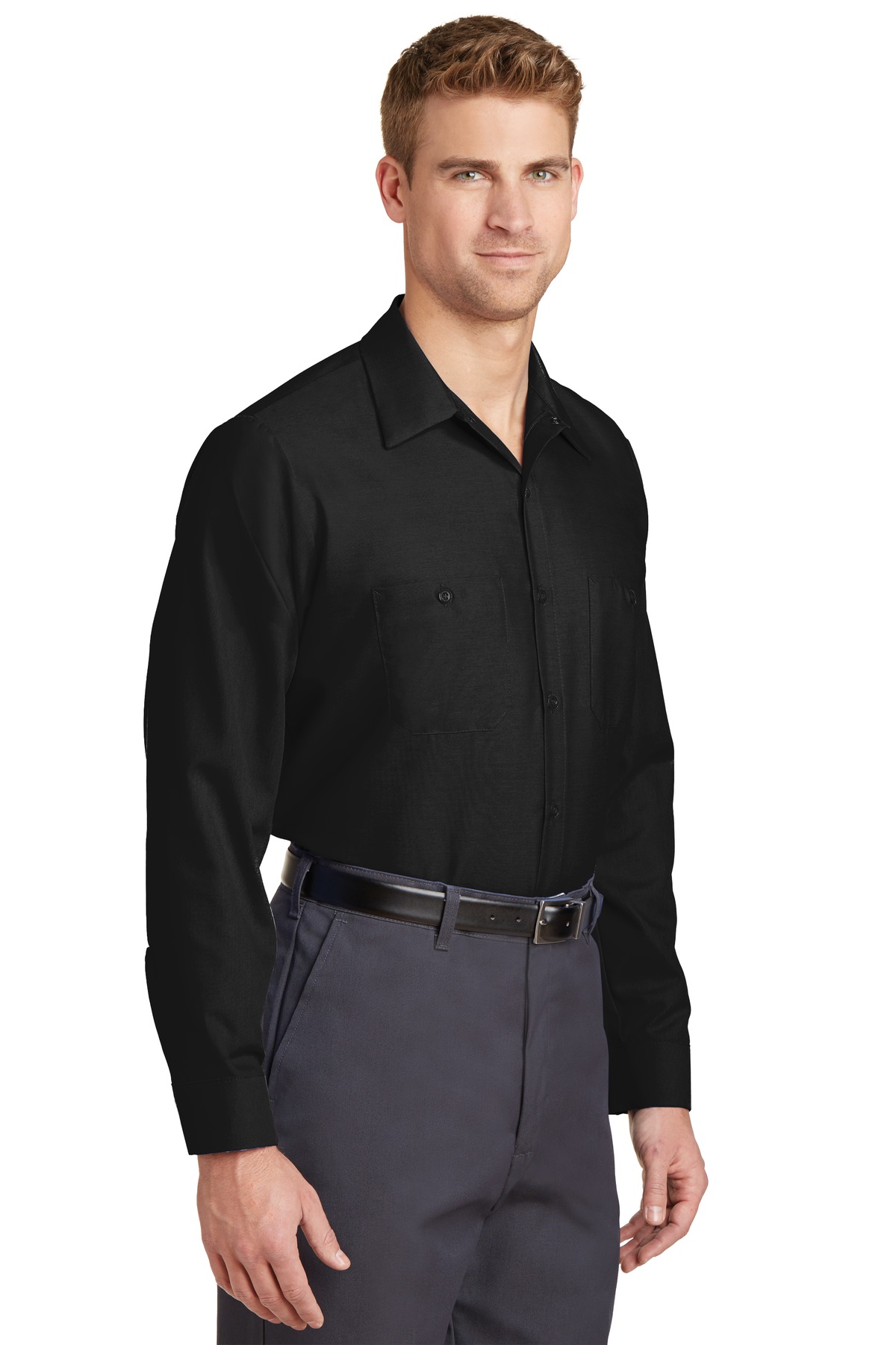Red Kap Long Sleeve Industrial Work Shirt. SP14 41