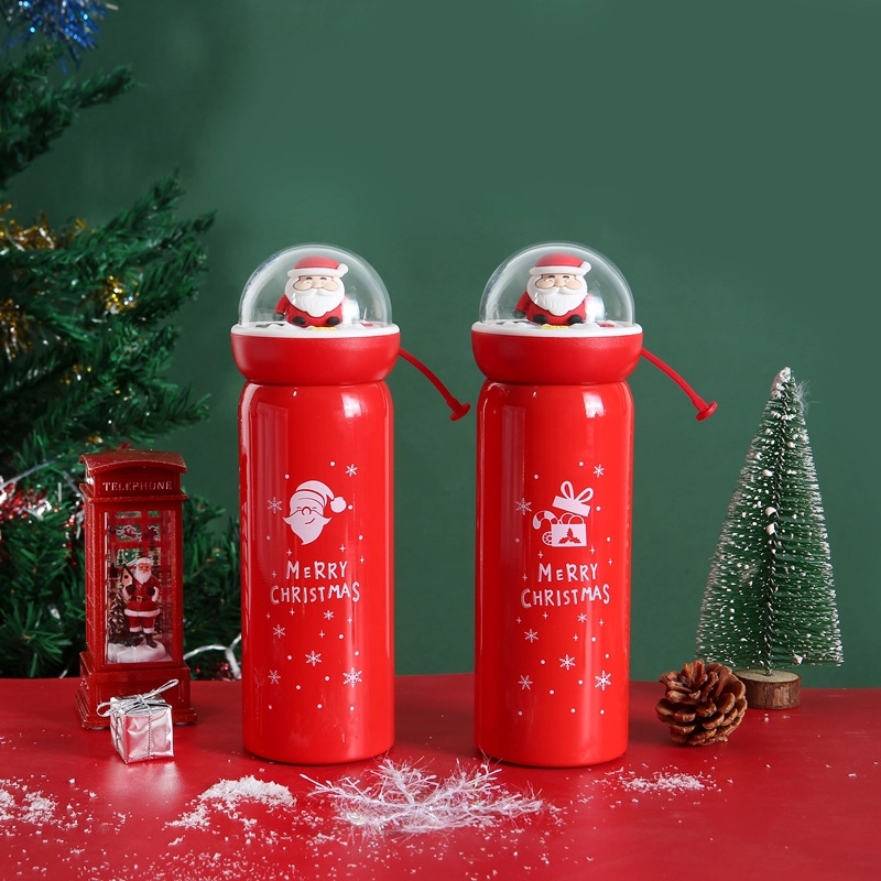 Christmas Santa Clause Stainless Steel Vacuum Water Bottle 2