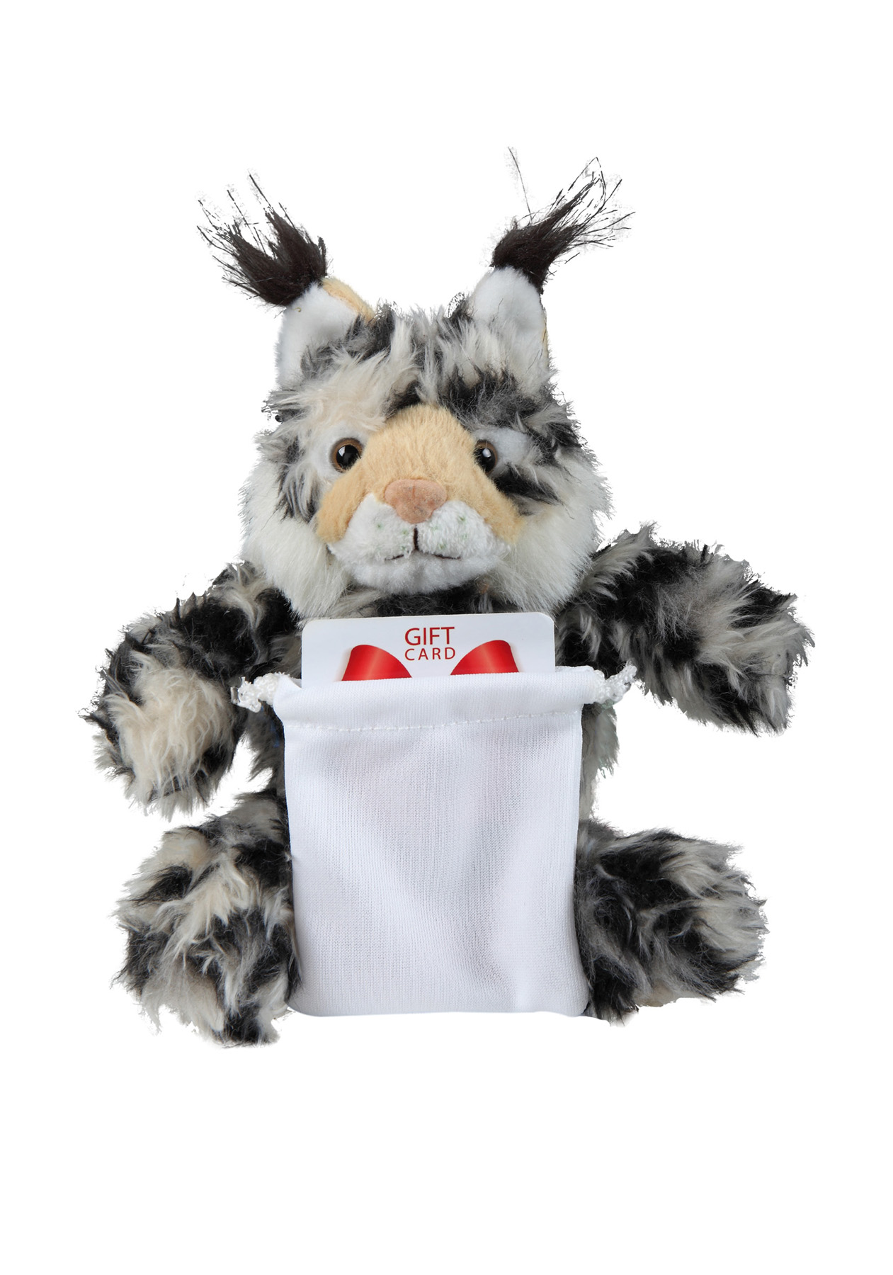 soft plush Lynx with gift card sack 5