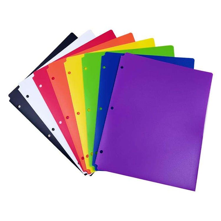 BigBox 2 Pocket Poly Folders - Assorted