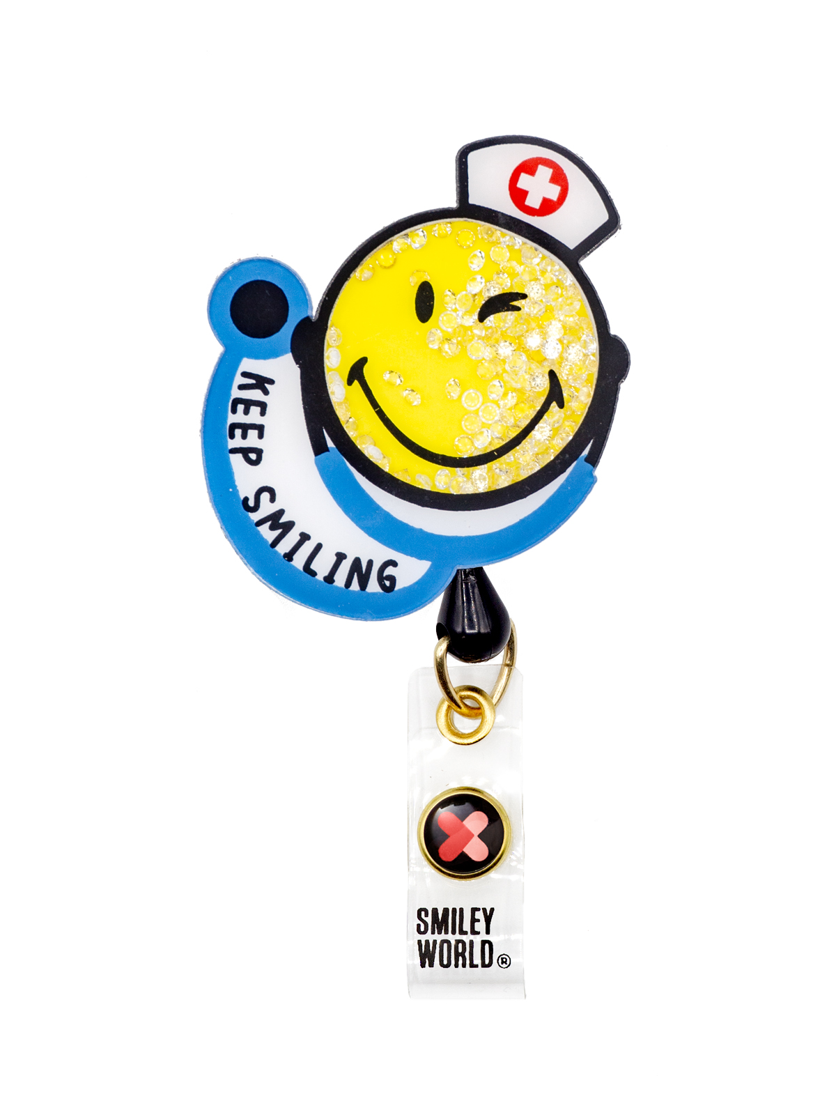koi - Smiley World - Shaker-Style Badge Reel
