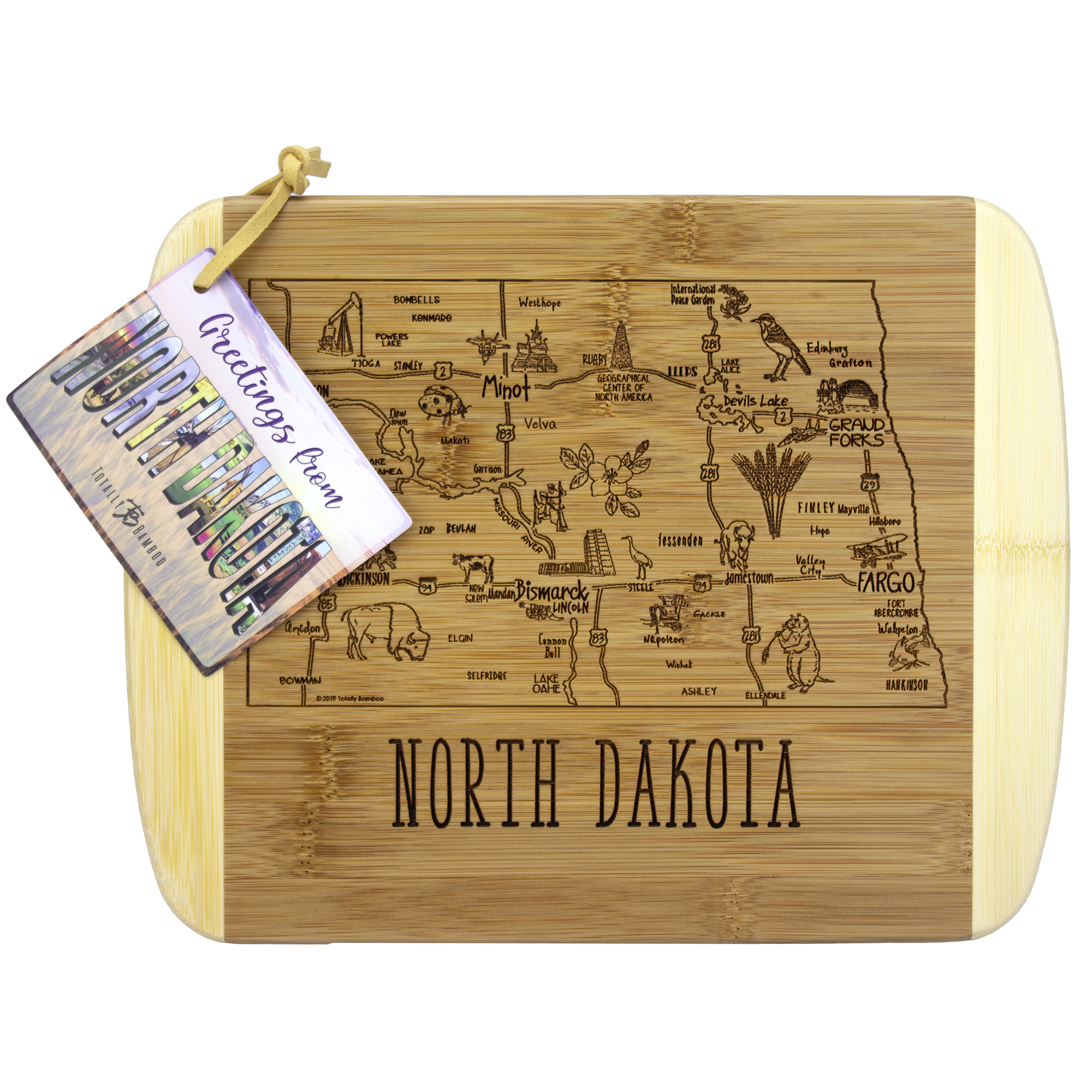 A Slice of Life North Dakota Serving & Cutting Board 3