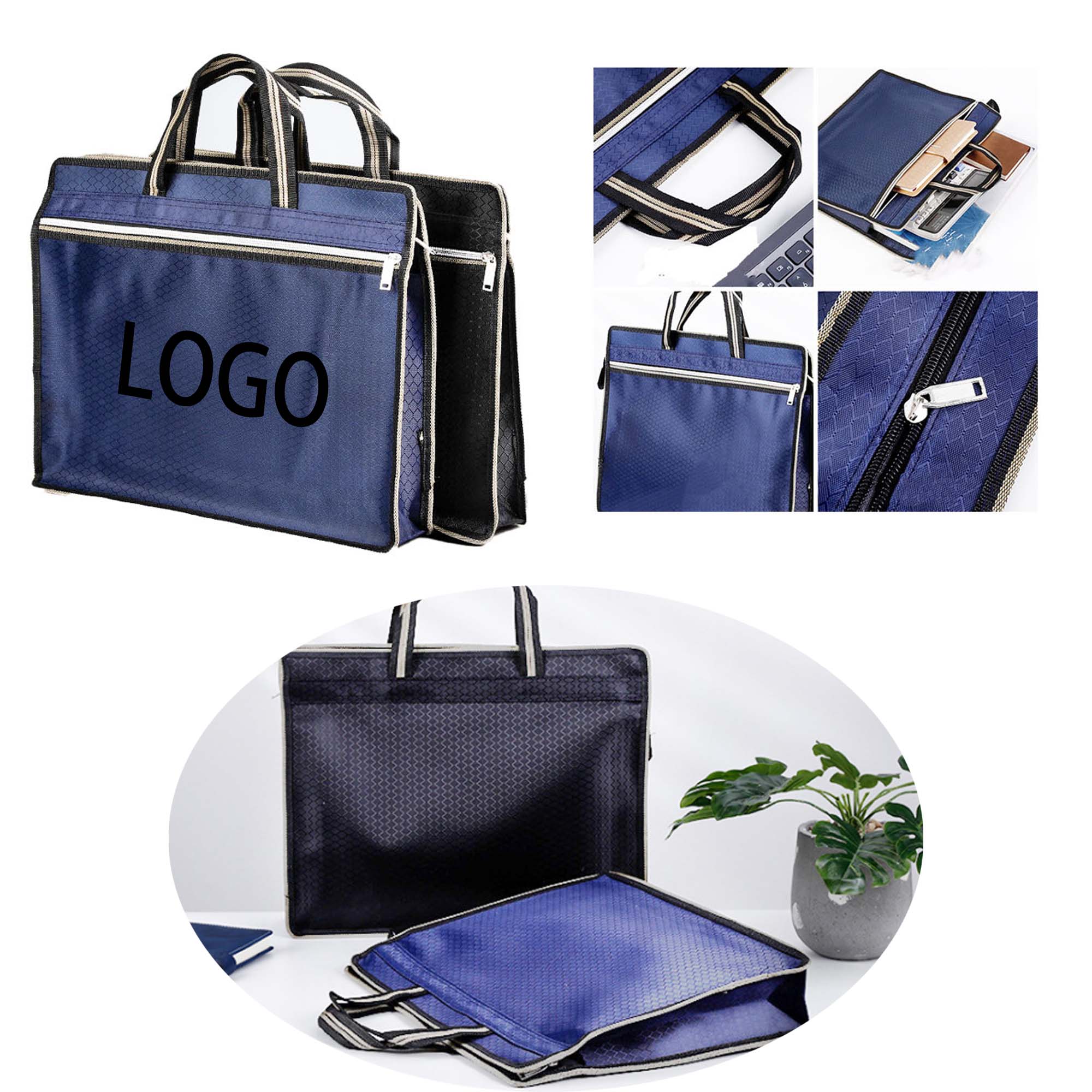 Portable Oxford Office cloth briefcase 2