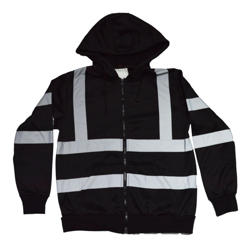 VISIPRO Reflective Safety Full-Zip Hoodie with Bands & Brace 26