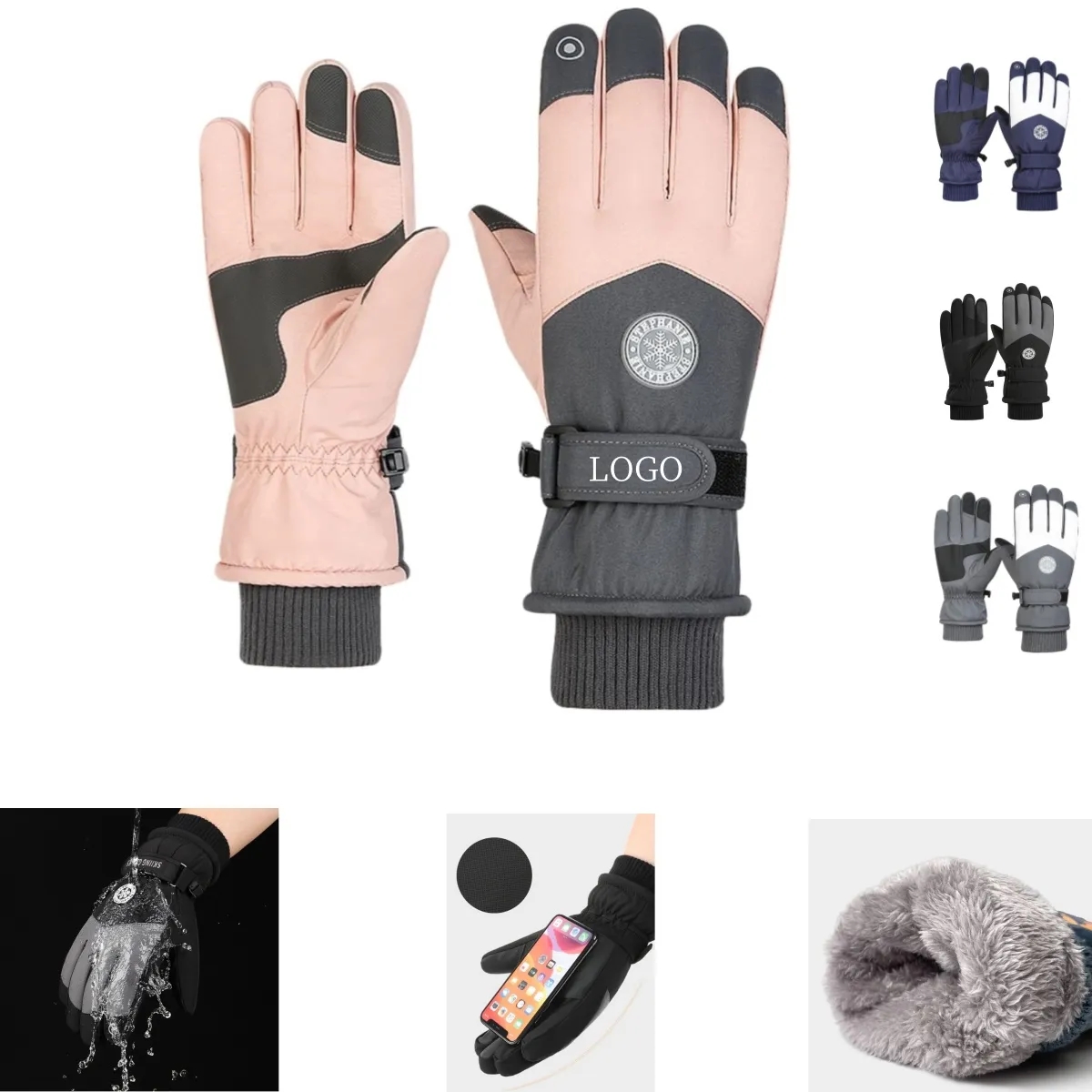 Winter Warm Ski Snow Gloves 6