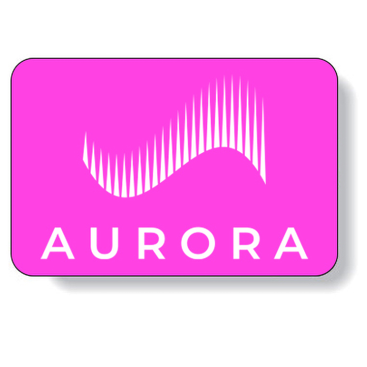 Fluorescent Pink Paper Roll Labels Stock Rectangle (1.25"x1.875")