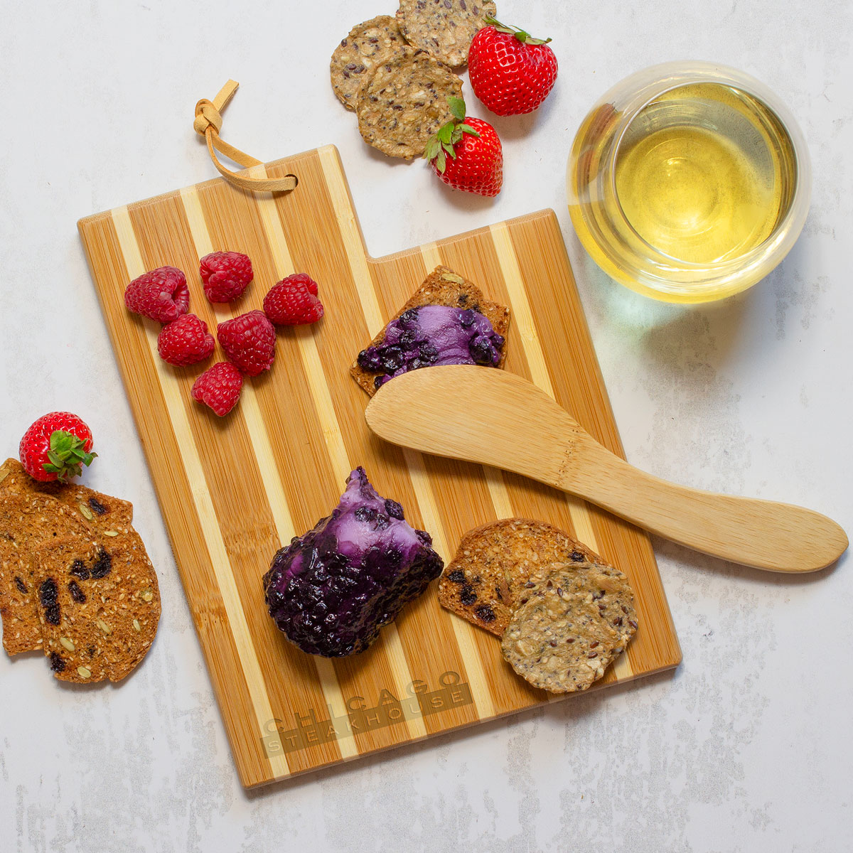 Utah Charcuterie Board with Spreader Knife Gift Set 4
