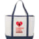 Baltic 24oz Cotton Canvas Tall Zippered Tote 15