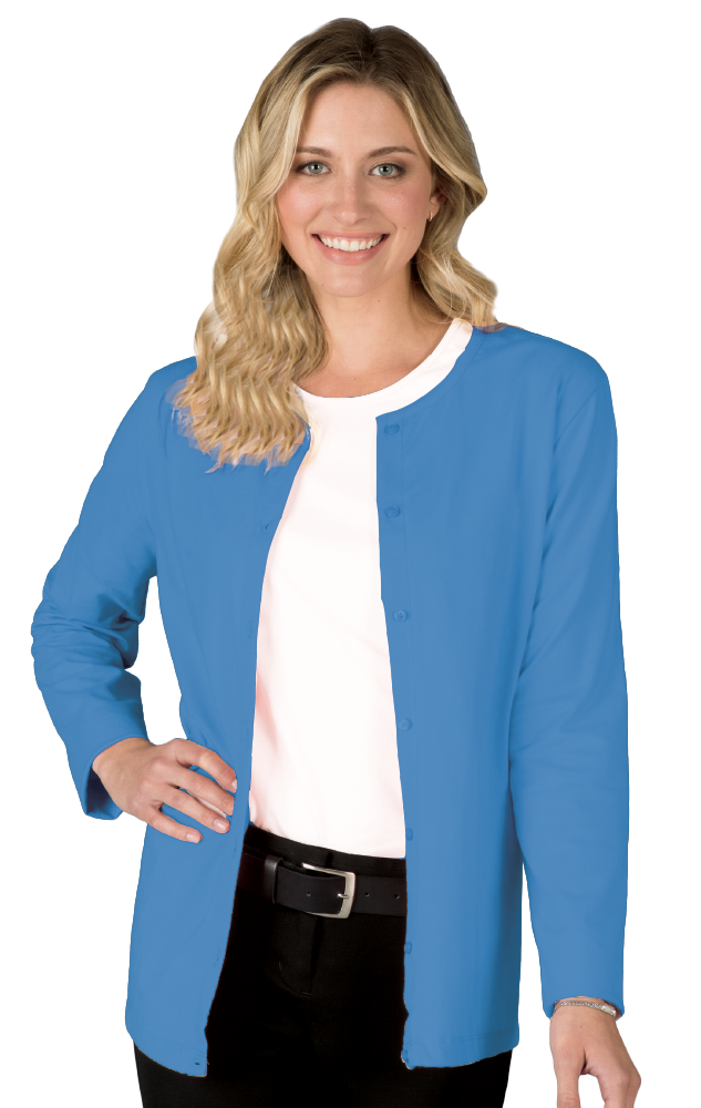 Ladies' L/S Button Front Cardigan 14