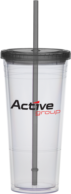 Extra Large Carnival Cup-Color Straw and Lid 24