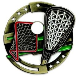 Lacrosse M3XL Die Cast Medal - 2-3/4" 2