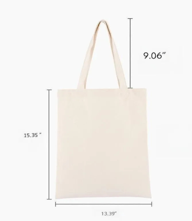 Custom Printed Cotton Canvas Tote Bag, custom tote bag with logo imprint 2