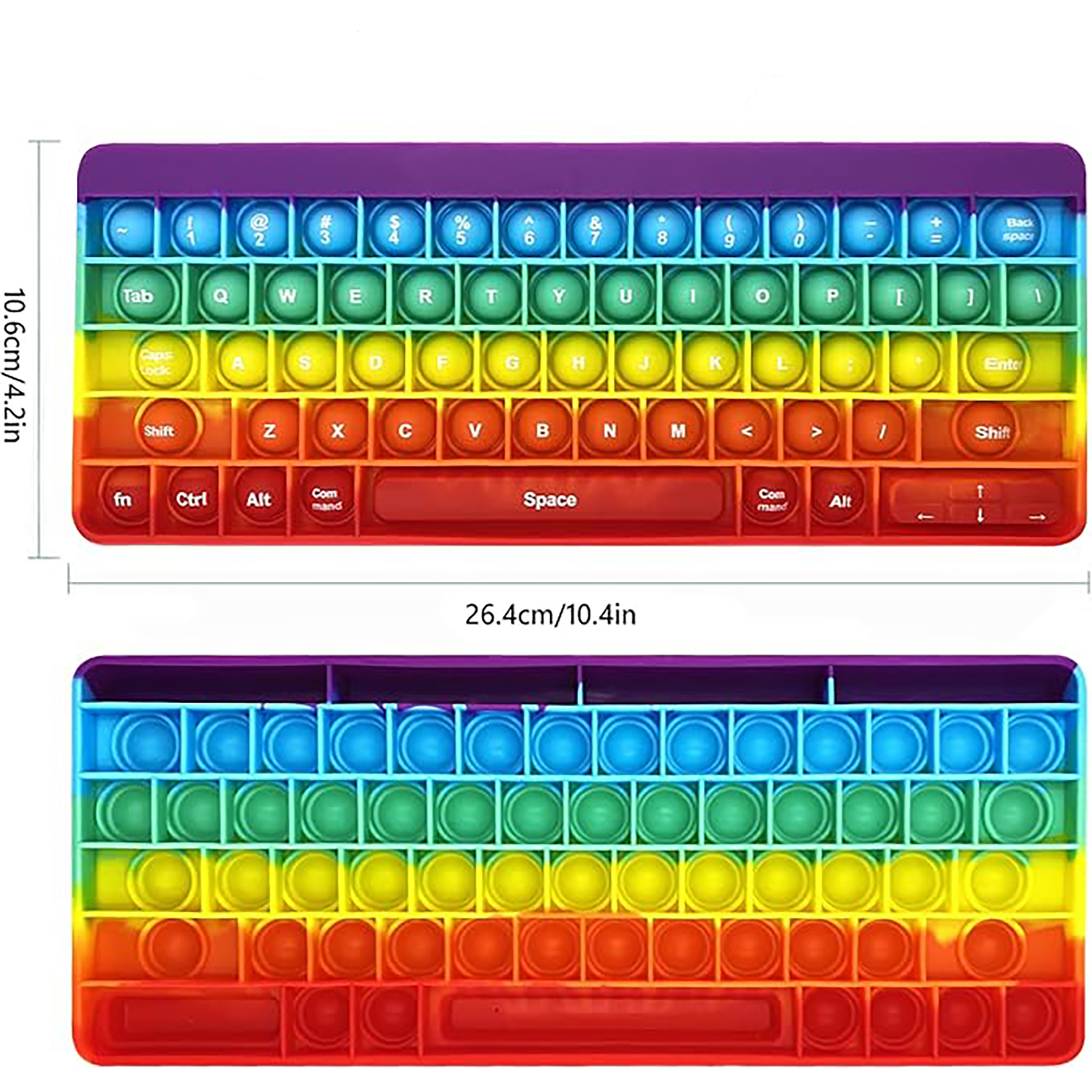 Colorful Keyboard Bubble Fidget Sensory Toy 2