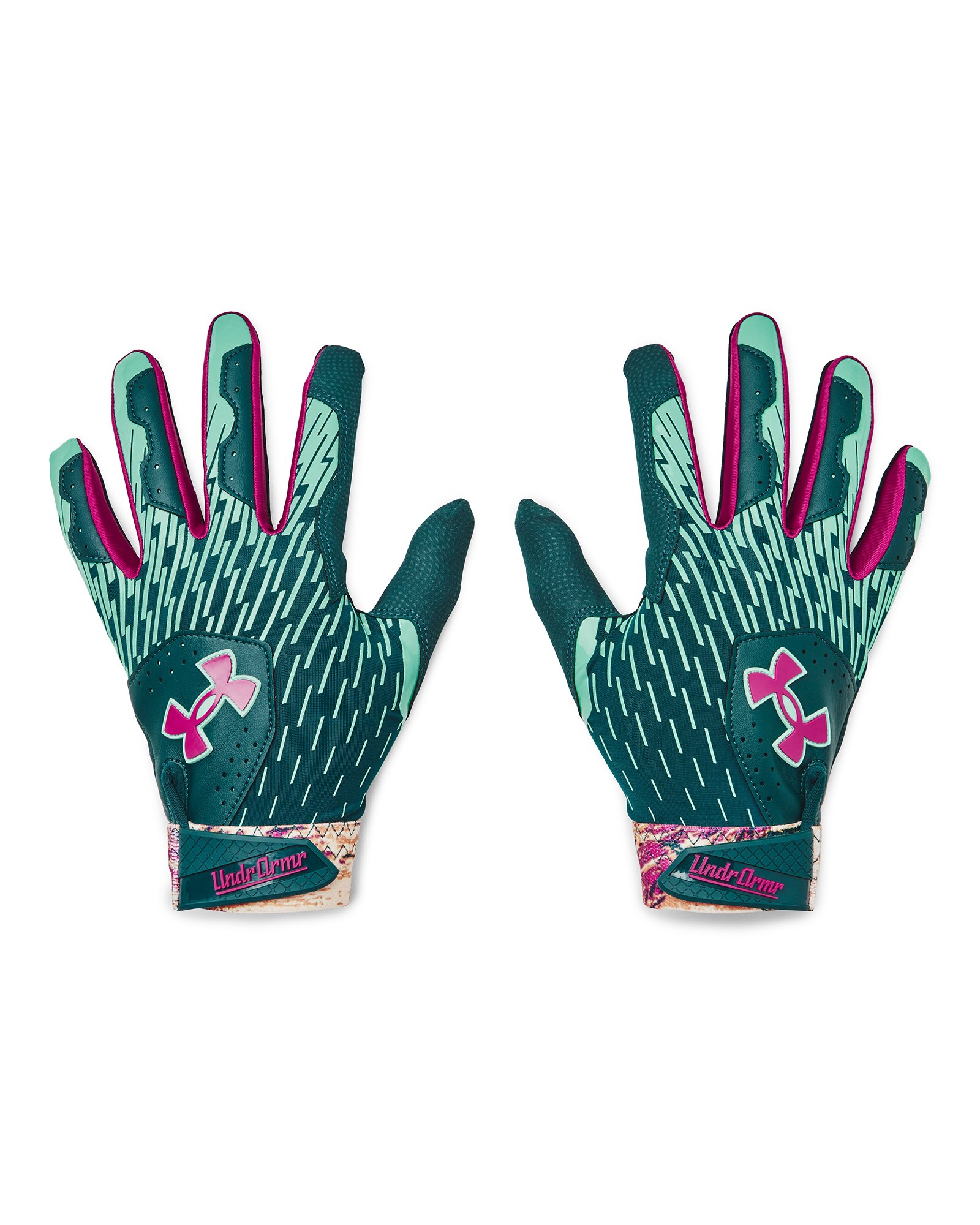 UA Clean Up Boys' Batting Gloves 3